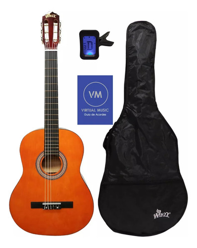  Guitarra Criolla Electroacustica + Eq + Afinador + Funda