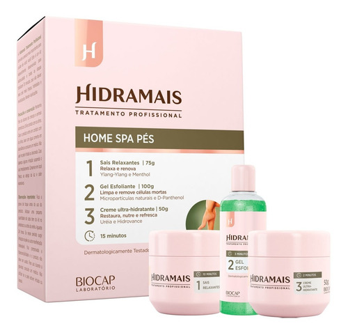 Kit Limpeza Profunda Home Spa Pés Hidramais C/ 3 Produtos