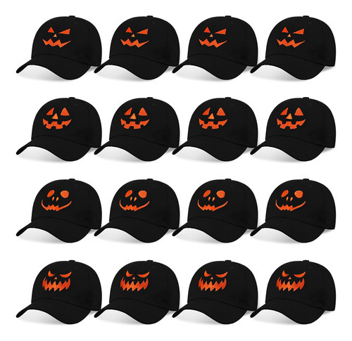 Gorra De Béisbol Ajustable Unisex Con Diseño De Calabaza