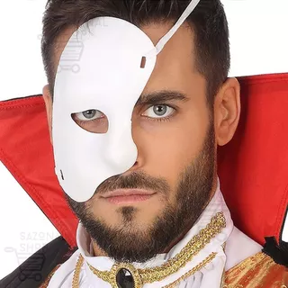 Mascara Fantasma Da Opera Fantasia Festa Halloween Cosplay