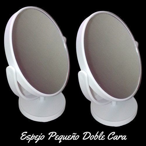 Espejo Pequeño De Mesa Doble Cara Maquillaje - Estética 360°