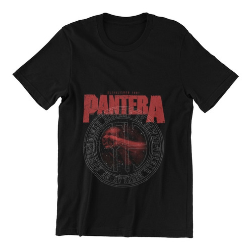 Polera Unisex Pantera Rock Metal 1981 Estampado Algodon