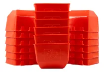 Comprar 50 Bebederos Comederos Cuadrados Naranja Gallo Loro Aves