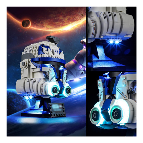 Vaodest Led Light Para Lego Captain Rex Casco Conjunto De De