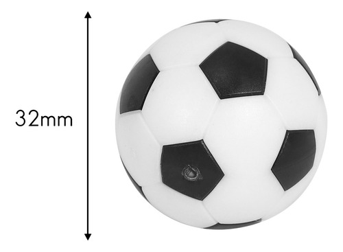 Pelota De Futbolín Pequeña De Plástico Duro Estilo Fútbol, 1