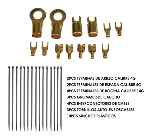 Imagen 3 de 6 de Kit De Instalación Calibre 4 Con Accesorios Steelpro Pro-4gx