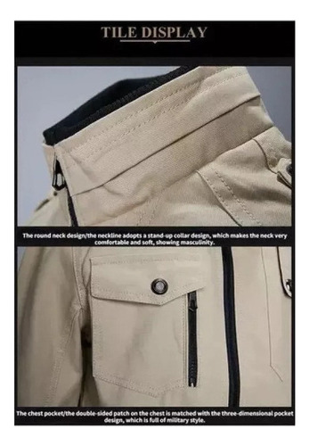 Wb Chaqueta Militar De Algodón De Moda Casual Para Hombre