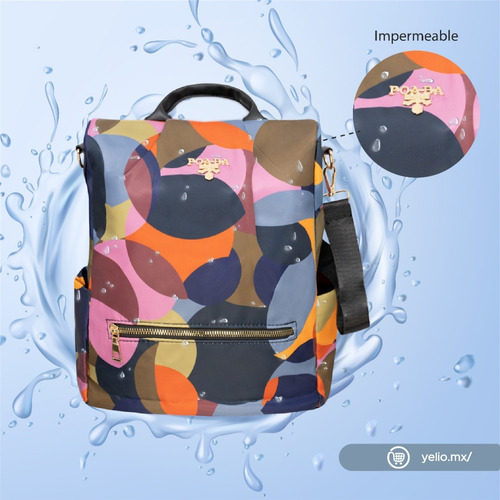 Imagen 6 de 10 de Mochila Para Mujer Impermeable Antirrobo Bolsa Para Dama