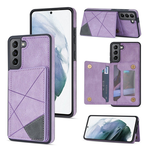 B Funda De Tarjeta Wallet For Samsung S21 Fe S21 Ultra Plus