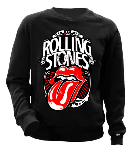 Buzo Felpa Adulto Rolling Stones En  3 Diseños Musica Rock 