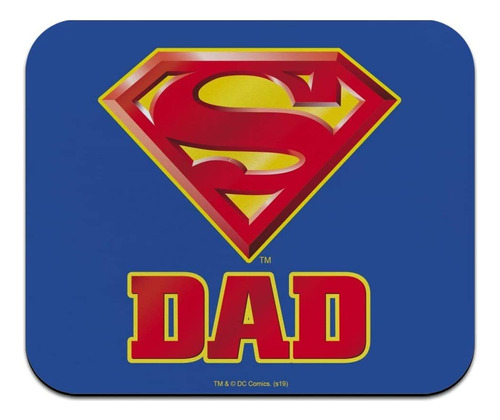 Superman Super Dad Shield - Alfombrilla De Raton  Perfil Ba
