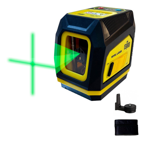 Nivel Laser Cruz Con Tripode Base Regulable Isard Estuche 118501