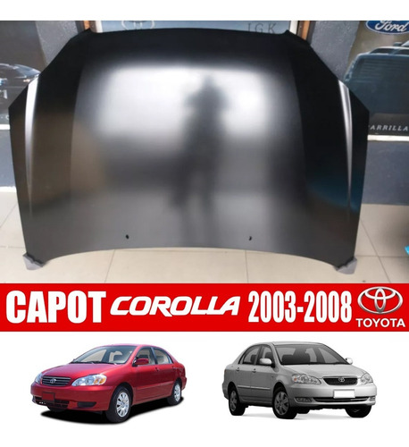 Capot Corolla 2003 2004 2005 2006 2007 2008.