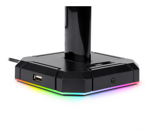 Imagen 8 de 9 de Soporte Gamer Auricular Redragon Scepter Pro Ha300 Rgb Hub