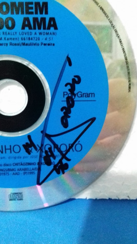 Cd Promo Autografado - Chitãozinho E Xororó Homem Quando Ama (Usado)