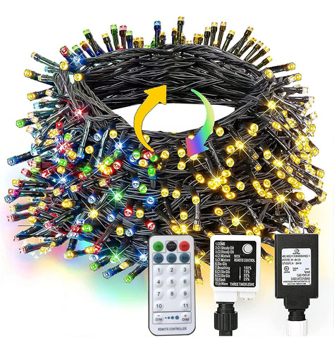 Deslumbrante Luz Navidad Brillante 31m 300 Led Impermeable