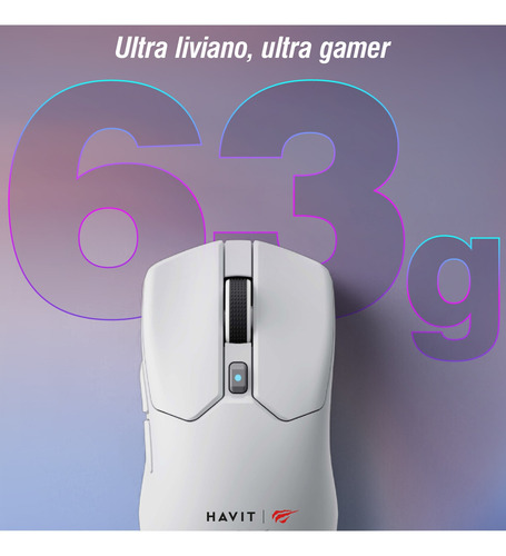 Mouse Gamer Inalámbrico/cable Havit Ms974wb Rgb 12000 Dpi