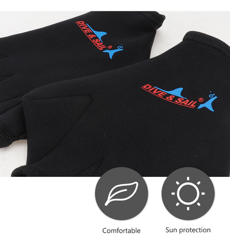 1 Par De Guantes De Natación Con Correas Para Entrenamiento