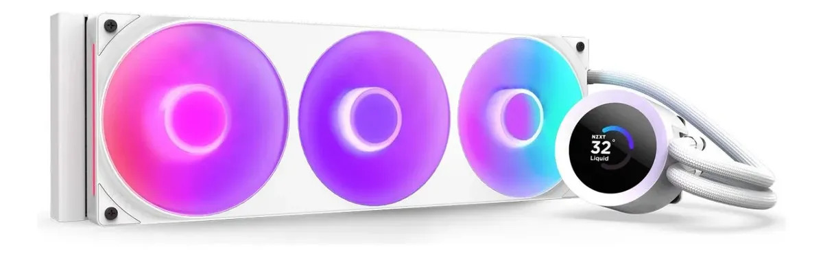 Water Cooler Nzxt Kraken Plus 360 Rgb V2 3 Fans Rl-kr360 Preto