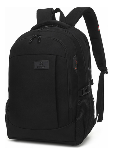 Nomara Mochila De Viaje Laptop 15.6 Pulgadas Impermeable Antirrobo,mochila Escolar,grande 35l Con Interfaz Usb, Color Negro