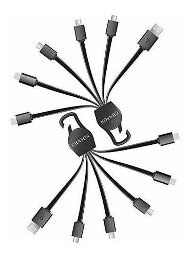 Chafon Multi Usb Cable Corto 3a 5 1 Tipo Hebilla 2