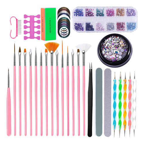 Kit Profesional De Herramientas De Uñas Para Mujeres Y Niñas