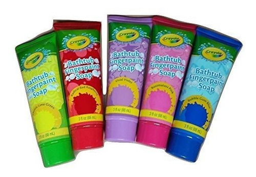 Crayola Jabn De Pintura Para Dedos De Baera, Paquete De 5