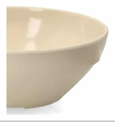 Plato Tazón Hondo Melamina Beige 500 Ml 36