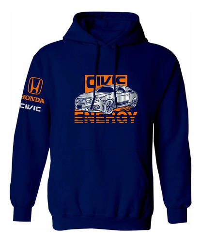 Sudadera Honda Civic Energy Estampado En Vinil