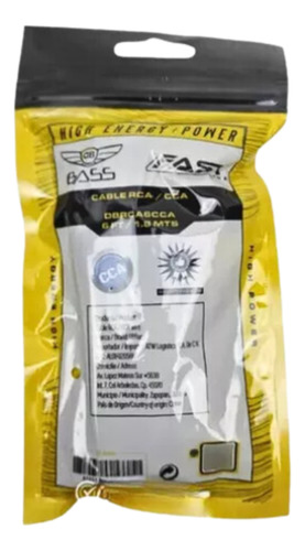 Paquete 10 Cable Rca Db Bass Dbrca6cca 6 Ft Cca 1.8m