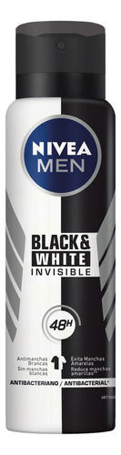 Antitranspirante em aerossol Nivea Men Invisible for Black & White 150 ml