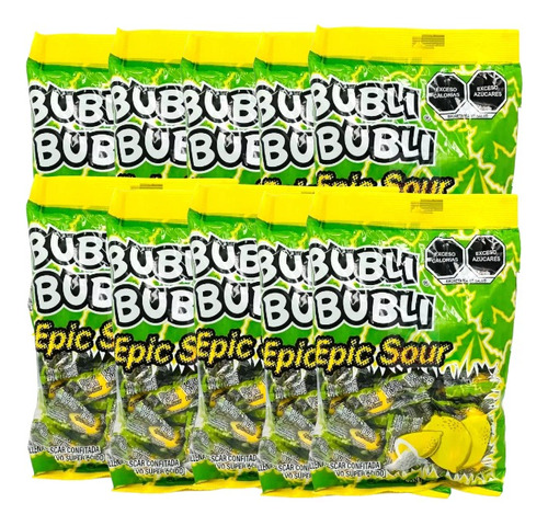 Bubli Bubli Epic Sour 500 Pz Dulces Gomez