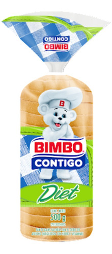 Pan Sandwich Diet Bimbo Contigo 350gr 0227 1.79 Ml.