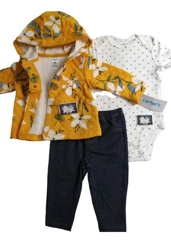 Conjunto Carter's Para Niña Bebé Con Jeans De 3 A 24 Meses