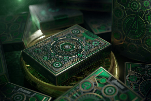 Baralho Avengers (vingadores) - Green Edition - Verde