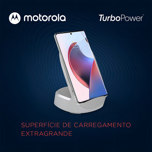 Cargador inalámbrico USB-C Motorola de 50 W, blanco