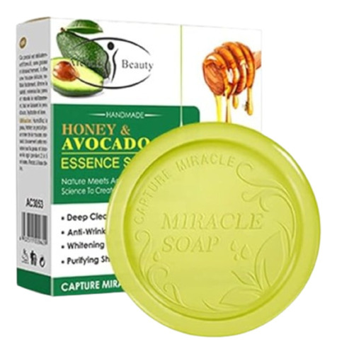 Jabón Facial Palta Y Miel Antiacné Limpia Poros Aclarante