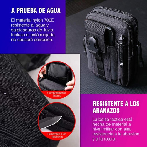 Bolsa Militar Para El Celular Mochila Molle Tactica Policia