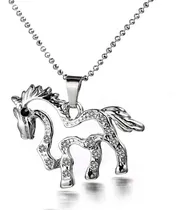 Comprar Collar Caballo Cristales Zirconia Collares De Moda Mujer