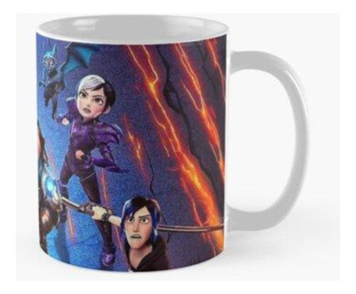 Taza Cazadores De Trolls Rise Of The Titans Calidad Premium