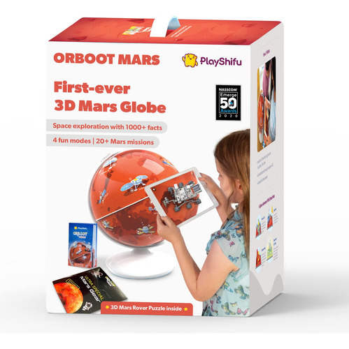 Playshifu - Kit De Ciencia Interactiva - Orboot Marte (glob.