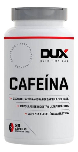 Cafeína Pro Dux Nutrition Pote 90 Cápsula Pote  Softgels