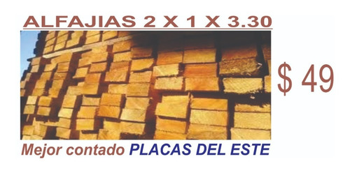 Imagen 1 de 1 de Alfajia 2 X 1 X 3.30 Mejor Precio Placas Del Este