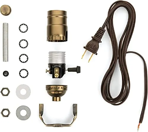 Kit De Cableado Para Lámpara «i Like That Lamp», Latón Envej