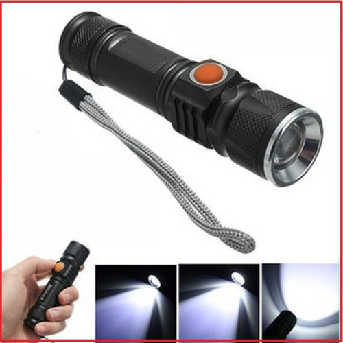 Linterna Bicicleta Recargable Usb Incluye Soporte 3000 Lumen