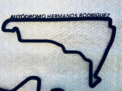 Silueta Circuito F1 Autódromo Hermanos Rodriguezmx 90x110cm