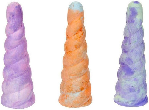 Crayola Unicornio Rainbow Sidewalk Tiza, 3 Unidades, Juguete