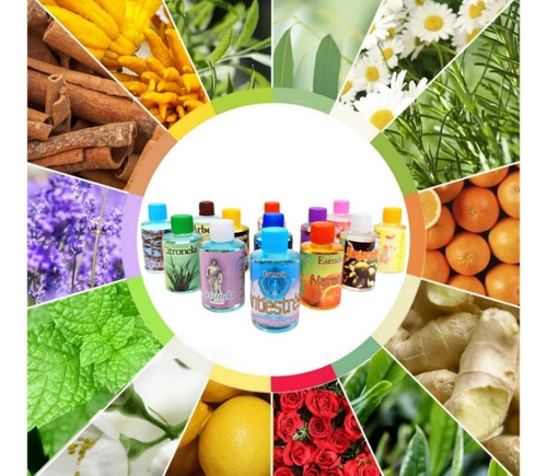 Kit 10 Esencias Aromáticas Para Humidificador O Difusor Vela
