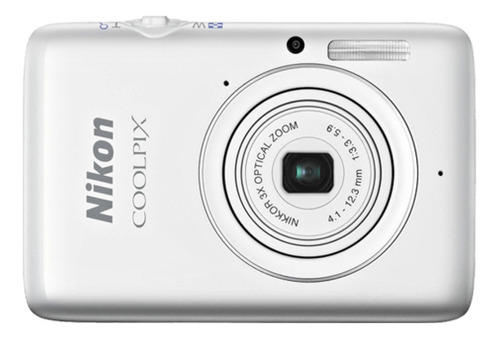  Nikon Coolpix S02 compacta color  blanco
