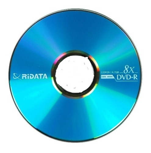 Disco Virgen Dvd-r Ridata De 8x  4.7gb Por 1 Unidad